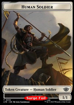 Human Soldier Token (W 1/1) // Food Token (V.5) - The Lord of the Rings: Tales of Middle-earth Holiday Release (Token) [LTRH-T 15/23]