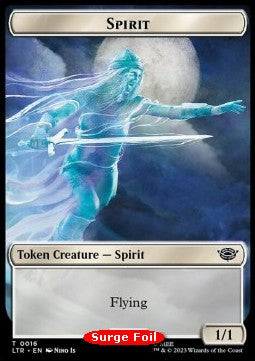Spirit Token (W 1/1) // Food Token (V.2) - The Lord of the Rings: Tales of Middle-earth Holiday Release (Token) [LTRH-T 16/23]