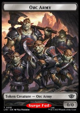 Orc Army Token (B 0/0) // Food Token (V.1) - The Lord of the Rings: Tales of Middle-earth Holiday Release (Token) [LTRH-T 18/22]