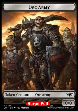Orc Army Token (B 0/0) // Food Token (V.4) - The Lord of the Rings: Tales of Middle-earth Holiday Release (Token) [LTRH-T 19/22]