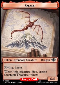 Smaug Token (R 6/6) // Food Token (V.3) - The Lord of the Rings: Tales of Middle-earth Holiday Release (Token) [LTRH-T 20/24]