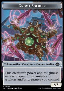 Gnome Soldier Token (A */*) // Treasure Token (V.2) - The Lost Caverns of Ixalan: Tokens (Token) [TLCI-T 3/REX02]