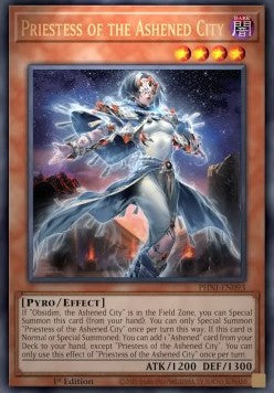 Priestess of the Ashened City (V.1 - Ultra Rare) - Phantom Nightmare (Ultra Rare) [PHNI-093]