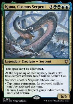 Koma, Cosmos Serpent⁣ - Commander: Murders at Karlov Manor⁣ (Mythic)⁣ [213]