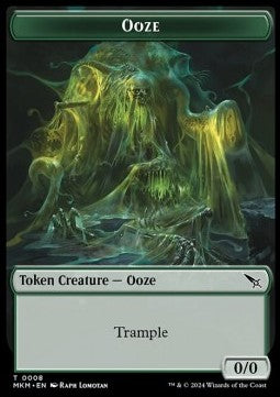 Ooze Token (G 0/0) // A Mysterious Creature Token (C 2/2)⁣ - Murders at Karlov Manor: Tokens⁣ (Token)⁣ [CT 8/21]