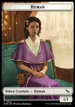Human Token (W 1/1) // Soldier Token (W 1/1)⁣ - Murders at Karlov Manor: Tokens⁣ (Token)⁣ [CT 2/3]