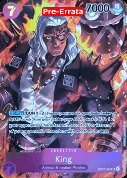 King (OP01-096) (V.2)⁣ - Romance Dawn (Pre-Errata)⁣ (Alternate Art)⁣ [096]
