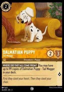 Dalmatian Puppy - Tail Wagger (V.5)⁣ - Into the Inklands⁣ (Common)⁣ [4e]