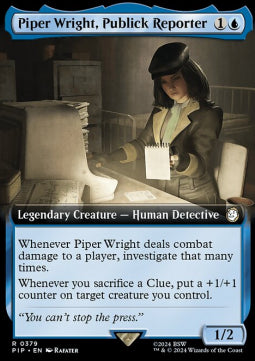 Piper Wright, Publick Reporter (V.1) - Universes Beyond: Fallout: Extras (Rare) [XPIP-379]