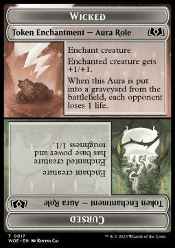 Wicked / Cursed Role Token // On an Adventure Token - Wilds of Eldraine: Extras (Token) [XWOE-T 17/18]