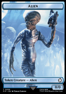 Alien Token (U 0/0) // Food Token (V.3) - Universes Beyond: Fallout: Tokens (Token) [TPIP-T 6/14]
