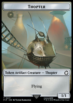 Thopter Token (A 1/1) // Radiation - Universes Beyond: Fallout: Tokens (Token) [TPIP-T 17/22]