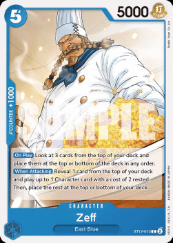Zeff (ST12-013)⁣ - Starter Deck: Zoro & Sanji⁣ (Common)⁣ [013]