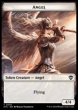 Angel Token (W 4/4) // Elemental Token (RG 5/5)⁣ - Outlaws of Thunder Junction: Tokens⁣ (Token)⁣ [CT 3/21]