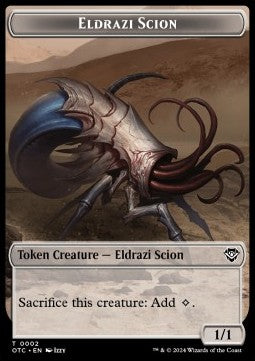 Eldrazi Scion Token (C 1/1) // Manifest Token (C 2/2)⁣ - Outlaws of Thunder Junction: Tokens⁣ (Token)⁣ [CT 2/28]