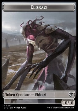 Eldrazi Token (C 10/10) // Clue Token⁣ - Outlaws of Thunder Junction: Tokens⁣ (Token)⁣ [CT 1/16]