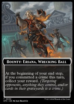 Bounty: Eriana, Wrecking Ball⁣ - Outlaws of Thunder Junction: Tokens⁣ (Token)⁣ [T 30]
