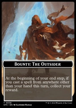 Bounty: The Outsider - Outlaws of Thunder Junction: Tokens (Token) [TOTJ-T 36]