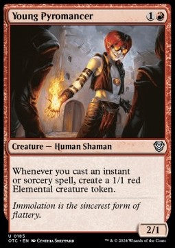 Young Pyromancer - Commander: Outlaws of Thunder Junction (Uncommon) [OTC-185]
