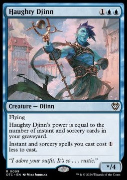 Haughty Djinn - Commander: Outlaws of Thunder Junction (Rare) [OTC-99]