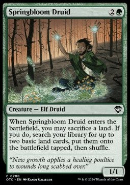 Springbloom Druid - Commander: Outlaws of Thunder Junction (Common) [OTC-208]