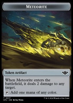 Meteorite Token // Treasure Token - Outlaws of Thunder Junction: Tokens (Token) [TOTJ-T 17/18]