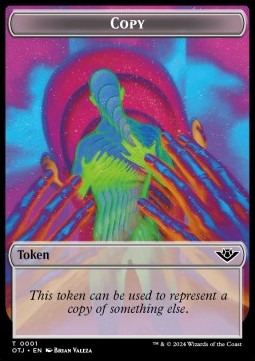 Copy Token // Treasure Token - Outlaws of Thunder Junction: Tokens (Token) [TOTJ-T 1/18]