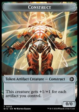 Construct Token (A 0/0) // Treasure Token - Outlaws of Thunder Junction: Tokens (Token) [TOTJ-T 3/18]