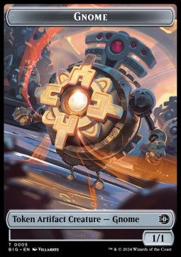 Gnome Token (A 1/1) // Mercenary Token (R 1/1) - Outlaws of Thunder Junction: Tokens (Token) [TOTJ-T 5/10]