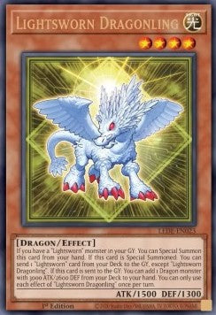 Lightsworn Dragonling (V.1 - Ultra Rare)⁣ - Legacy of Destruction⁣ (Ultra Rare)⁣ [023]