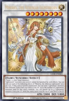 Minerva, the Athenian Lightsworn (V.1 - Ultra Rare)⁣ - Legacy of Destruction⁣ (Ultra Rare)⁣ [043]