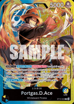 Portgas.D.Ace (ST13-002) (V.1)⁣ - Ultra Deck: The Three Brothers⁣ (Leader)⁣ [002]