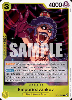 Emporio.Ivankov (ST13-005) (V.1)⁣ - Ultra Deck: The Three Brothers⁣ (Rare)⁣ [005]
