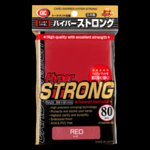 80 KMC Hyper Strong Sleeves (Red)