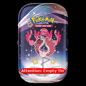 Empty Paldean Fates: Flamigo Mini Tin⁣ - Paldean Fates