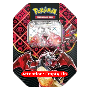 Empty Paldean Fates: Tera Charizard ex Tin - Paldean Fates