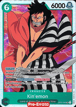 Kin'emon (OP01-040) (V.1)⁣ - Romance Dawn (Pre-Errata)⁣ (Super Rare)⁣ [040]