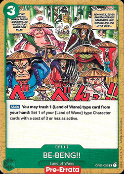 BE-BENG!! (OP01-059)⁣ - Romance Dawn (Pre-Errata)⁣ (Common)⁣ [059]