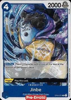 Jinbe (OP01-071)⁣ - Romance Dawn (Pre-Errata)⁣ (Rare)⁣ [071]