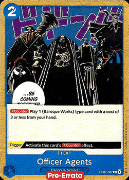 Officer Agents (OP01-087)⁣ - Romance Dawn (Pre-Errata)⁣ (Common)⁣ [087]