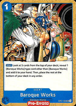 Baroque Works (OP01-090)⁣ - Romance Dawn (Pre-Errata)⁣ (Uncommon)⁣ [090]