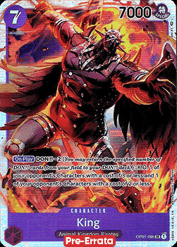 King (OP01-096) (V.1)⁣ - Romance Dawn (Pre-Errata)⁣ (Super Rare)⁣ [096]