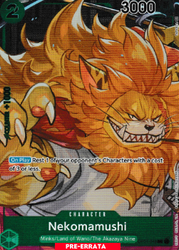 Nekomamushi (OP01-048) (V.2) - Romance Dawn (Pre-Errata) (Alternate Art) [OP01E-048]
