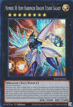 Number 38: Hope Harbinger Dragon Titanic Galaxy (V.1 - Super Rare)⁣ - 25th Anniversary Rarity Collection II⁣ (Super Rare)⁣ [036]