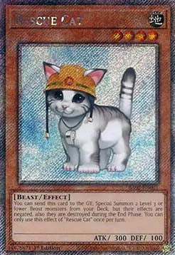 Rescue Cat (V.7 - Platinum Secret Rare)⁣ - 25th Anniversary Rarity Collection II⁣ (Platinum Secret Rare)⁣ [001]