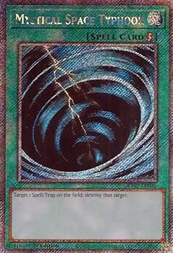 Mystical Space Typhoon (V.4 - Platinum Secret Rare)⁣ - 25th Anniversary Rarity Collection II⁣ (Platinum Secret Rare)⁣ [048]