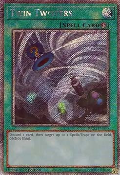 Twin Twisters (V.4 - Platinum Secret Rare)⁣ - 25th Anniversary Rarity Collection II⁣ (Platinum Secret Rare)⁣ [060]