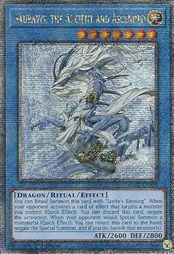 Sauravis, the Ancient and Ascended (V.5 - Quarter Century Secret Rare)⁣ - 25th Anniversary Rarity Collection II⁣ (Quarter Century Secret Rare)⁣ [019]