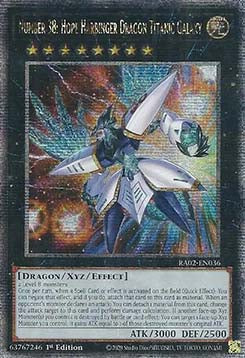 Number 38: Hope Harbinger Dragon Titanic Galaxy (V.5 - Quarter Century Secret Rare)⁣ - 25th Anniversary Rarity Collection II⁣ (Quarter Century Secret Rare)⁣ [036]
