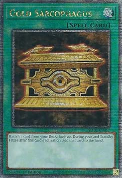 Gold Sarcophagus (V.5 - Quarter Century Secret Rare)⁣ - 25th Anniversary Rarity Collection II⁣ (Quarter Century Secret Rare)⁣ [052]